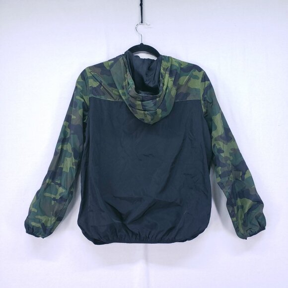 Univibe Boys Black Long Sleeve Full Zip Pockets Camouflage Green Jacket Size XL - Picture 11 of 13